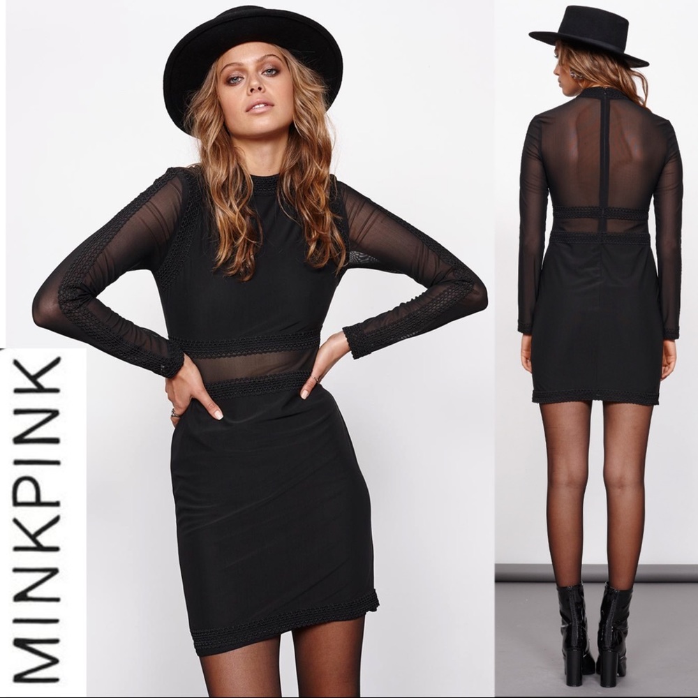 NWT Minkpink - Lady Killer Mesh Dress 🔥